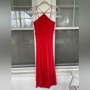 Talbots Silk Halter Neck Maxi Dress